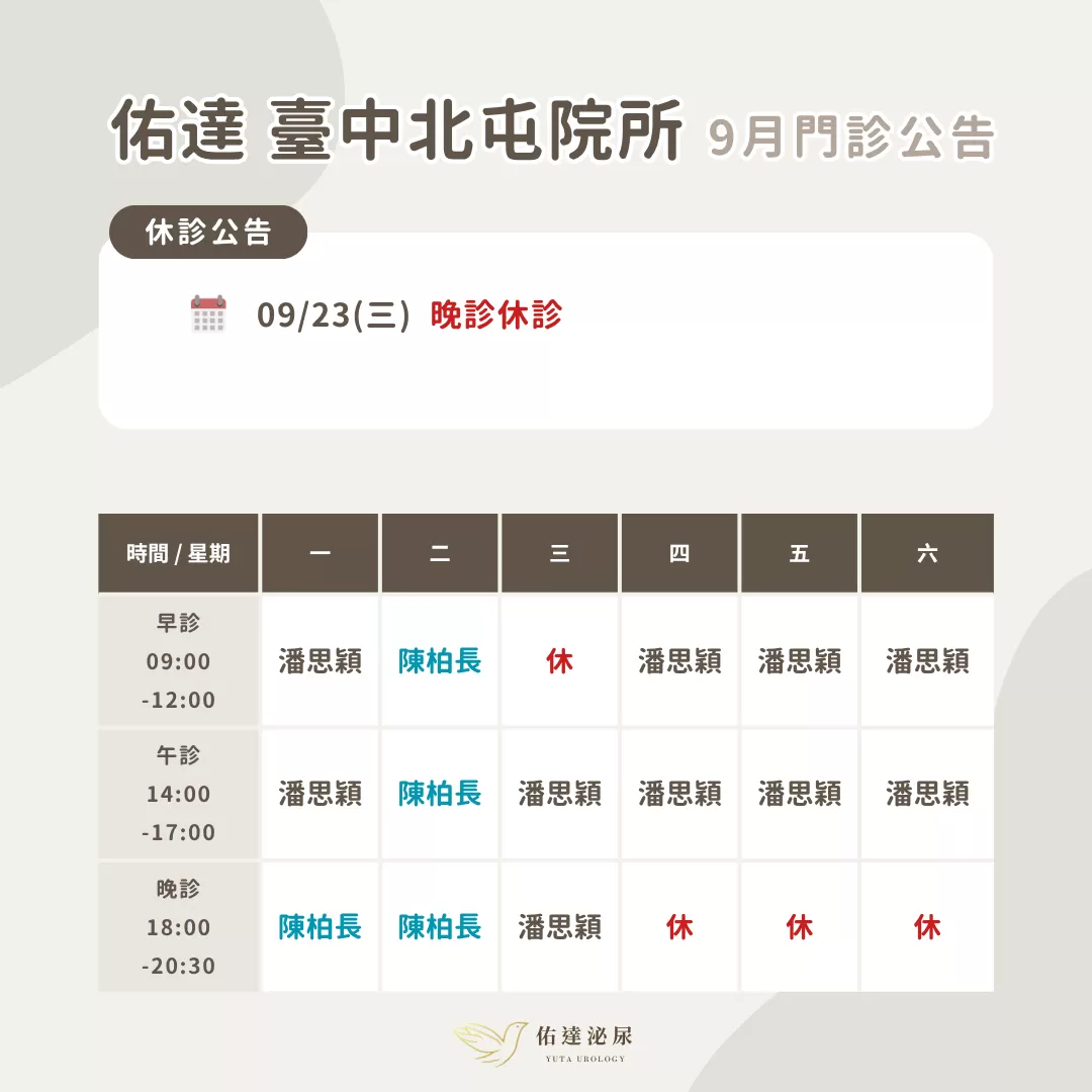 門診時間表